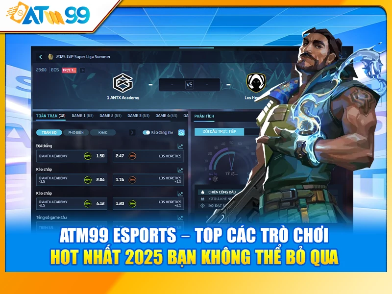 ATM99 eSports – Top Các Trò Chơi Hot Nhất 2025 Bạn Không Thể Bỏ Qua