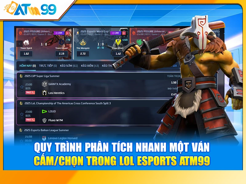Quy Trình Phân Tích Nhanh Một Ván Cấm/Chọn Trong LOL eSports ATM99